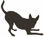 image:  dog bowing