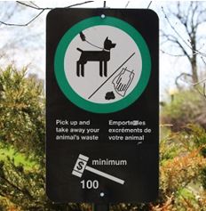 Park Notice - Pick Up After Your Dog